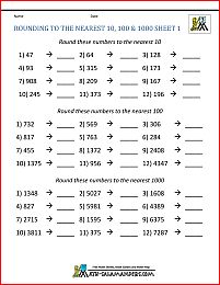 rounding numbers worksheets nearest 10 100 1000 1 Rounding Off To The Nearest 10 Worksheet, Rounding Numbers Worksheet, Rounding Off Numbers, Bird Crafts Preschool, Rounding Worksheets, Worksheet Math, Learning Websites For Kids, Rounding Numbers, Grade Three