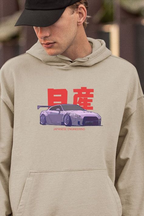 The perfect gift for anyone who loves JDM cars or just Cars in general. The design was made with love and care from a true fan :)

This unisex heavy blend hooded sweatshirt is relaxation itself. Made with a thick blend of cotton and polyester, it feels plush, soft and warm, a perfect choice for any cold day. In the front, the spacious kangaroo pocket adds daily practicality while the hood's drawstring is the same color as the base sweater for extra style points. Car Hoodies, Car Hoodie, Car Apparel, Car Shirts, Japanese Cars, Jdm Cars, Cold Day, Hungary, Jdm