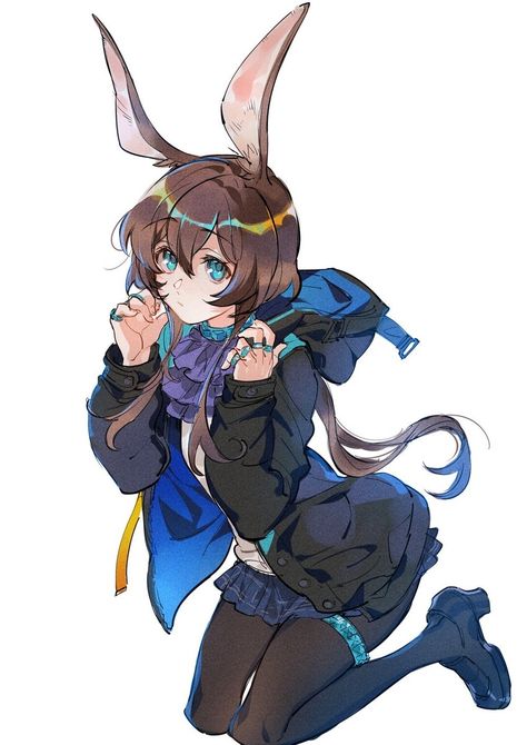 Bunny Girl Oc, Arknights Amiya, Amiya Arknights, Video Game Fan Art, Bunny Girls, Fantasy Races, Bunny Girl, Jojo Bizzare Adventure, Manga Pictures