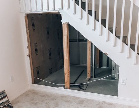 Fridge Under Stairs, Wine Cellar Closet, Bar Under Stairs, Diy Wine Cellar, Under Stairs Wine Cellar, Space Under The Stairs, Closet Under Stairs, Wine Cellar Basement, Vintage View