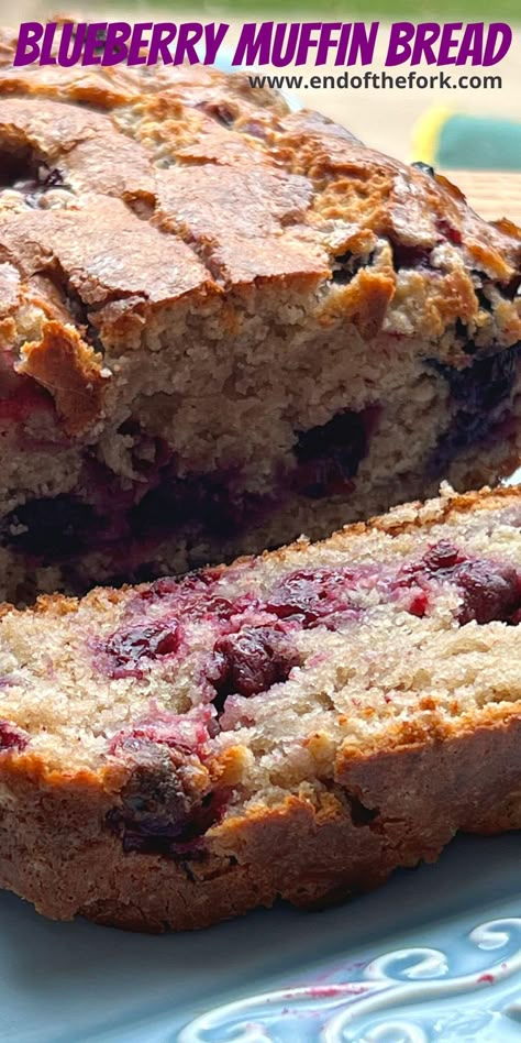 Blueberry Muffins Bread, Apple Blueberry Bread, Blueberry Breakfast Bread, Blueberry Muffin Bread Recipe, Healthy Blueberry Bread, Blueberries Breakfast, Blueberry Muffin Bread, Scones Breakfast, Berry Cakes