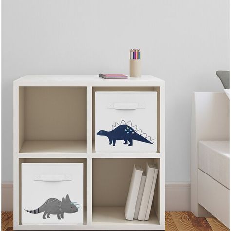 Sweet Jojo Designs Dinosaur Fabric Storage Cube & Reviews | Wayfair Dinosaur Toddler Room, Dinosaur Storage, Fabric Storage Solutions, Dinosaur Boys Room, Dinosaur Kids Room, Dinosaur Room Decor, Toddler Boy Room Decor, Fabric Storage Cubes, Dinosaur Room