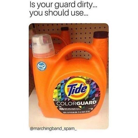 Color Guard Funny, Color Guard Quotes, Color Guard Costumes, Color Guard Uniforms, Marching Band Memes, Color Guard Flags, Colour Guard, Funny Band, Marching Band Humor