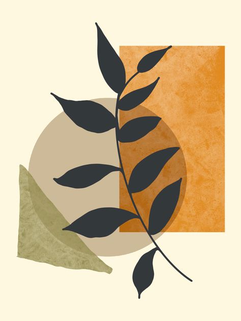 Minimal organic plant art Natural Shapes Drawing, Organic Shapes Design Art Drawing, Organic Shapes Drawing, Organic Shapes Design Art, Organic Minimalism, Organic Shapes Art, Minimal Art Design, Design Art Drawing, Boho Art Drawings