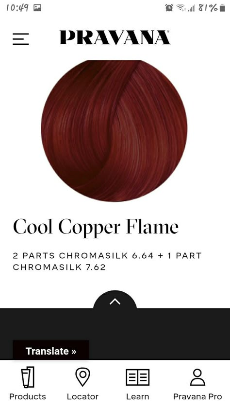 Dark Copper Red Hair Color Formula, Pravana Red Hair Formula, Pravana Color Formulas, Pravana Copper Formula, Red Hair Formulas, Red Violet Hair Color, Pravana Hair Color, Ruby Red Hair, Red Violet Hair