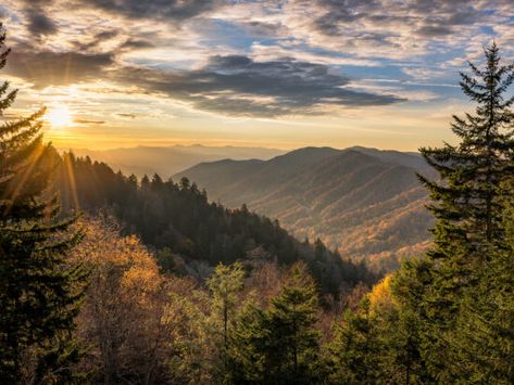 15 Best Things To Do In Cherokee NC You Shouldn't Miss! - Southern Trippers Autumn Sunrise, Cherokee Nc, Mountain Vacations, Great Smoky Mountains National Park, Smoky Mountain National Park, Appalachian Trail, Go Hiking, Great Smoky Mountains, Gatlinburg