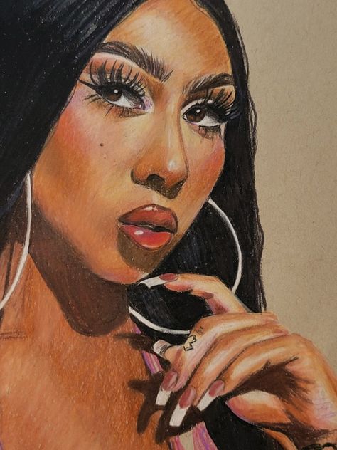 Kali Uchis Drawing Easy, Kali Uchis Painting, Kali Uchis Drawing, Kali Uchis Art, Kali Uchis Print, Your Teeth In My Neck Kali Uchis, Kitty Crafts, Tools Drawing, Prismacolor Art