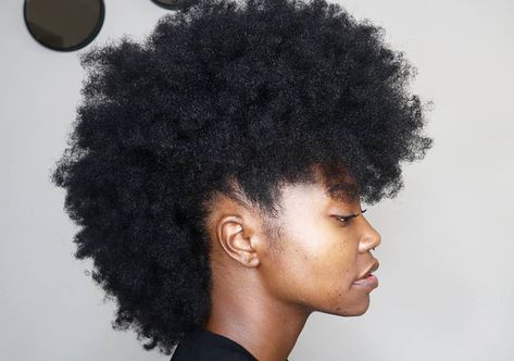 50 Curly Mohawk Looks We Can't Stop Staring At Tapered Haircut Natural Hair, Natural Hair Mohawk, Curly Mohawk Hairstyles, Curly Mohawk, Side Swept Hairstyles, Tapered Haircut, Mohawks, Mohawk Hairstyles, Pelo Afro