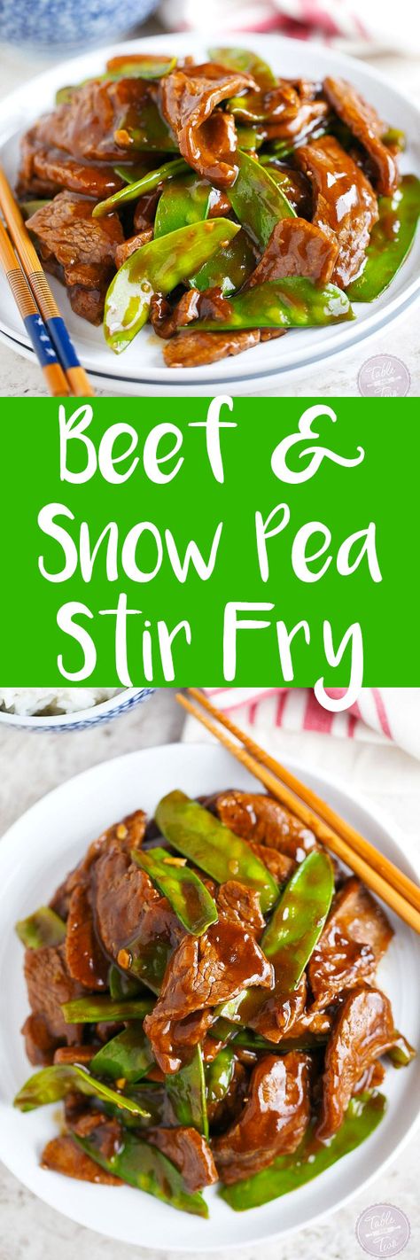 Short on time? This 25-minute beef and snow pea stir fry is the perfect weeknight dinner option! Snow Pea Stir Fry, Recipes Stir Fry, Dinner Chinese, Wok Recipes, Easy Truffles, Snow Pea, Chinese Stir Fry, Beef Stir Fry, Pea Pods