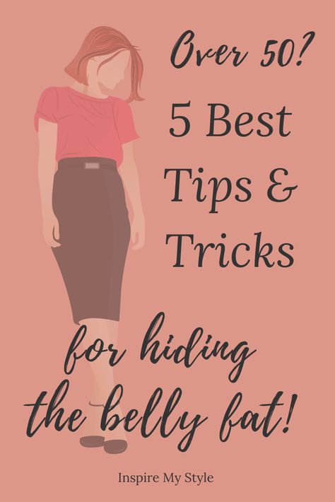 Women over 50: Find the 5 best tips and tricks for how to dress to help hide belly fat. Outfit ideas, inspiration and some practical advice for keeping that belly fat under control! #hidebellyfat #howtodress #tips #tricks #clothes #womenover50 #fashionover50 #fashionover60 #midlifeinspirations #healthylifestyle Fat Outfit Ideas, Sketches Male, Sketches Clothing, Mode Over 50, Sketches Anime, Apple Shape Outfits, Sketches Design, Outfit Ideas Inspiration, Plus Size Cocktail