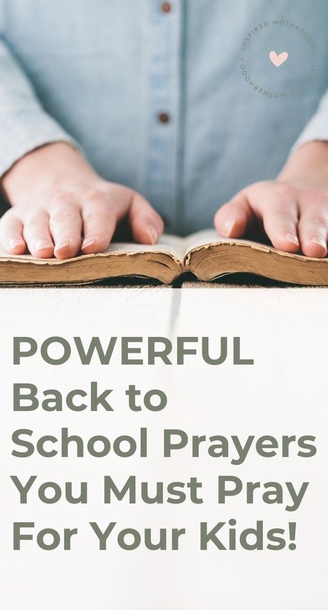 Back To School Prayer, Prayer For Our Children, Bible Verse For Moms, Praying For Your Children, Kids Going To School, School Prayer, Slow To Speak, Christian Motherhood, Slow To Anger