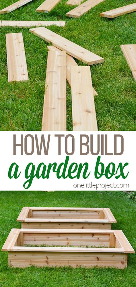 Build A Garden, Vegetable Garden Beds, Raised Garden Bed Plans, Garden Boxes Diy, Elevated Gardening, Raised Vegetable Gardens, Building Raised Garden Beds, Raised Patio, Box Garden