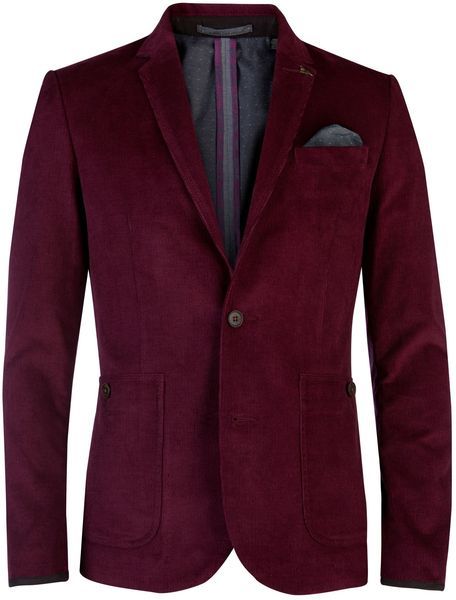 Ted Baker Pitajak Corduroy Blazer in Red for Men Distinguished Gentleman, Men Blazer, Corduroy Blazer, Men's Wear, Men's Wardrobe, Club Monaco, Blazers For Men, Online Sale, Wedding Attire