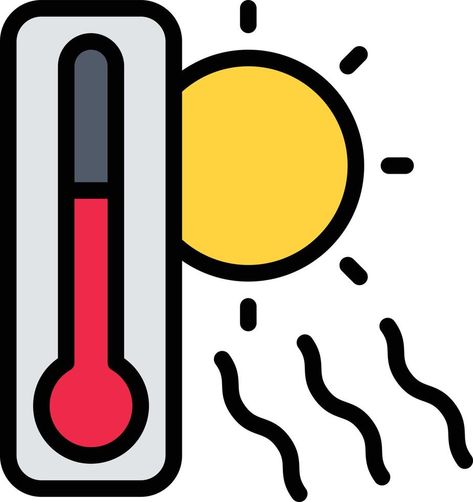 hot sun ray heat temperature - filled outline icon Hot Weather Drawing, Temperature Drawing, Character Bases, School Creative, Heat Energy, Weather Icons, Feeling Hot, Icon Icon, Sun Rays