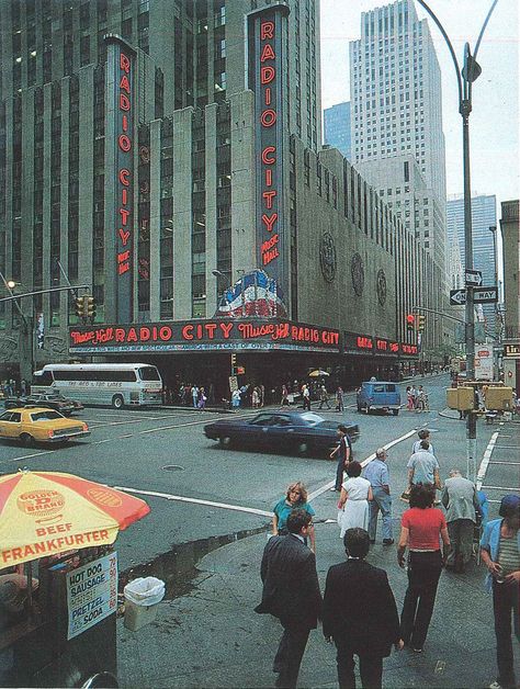 Street scene near Radio City / Rockefeller Center. From ‘Inside New York’ (1991) Rockefeller Center, Radio City, Street Scenes, Times Square, York City, New York City, 1960s, New York, Square