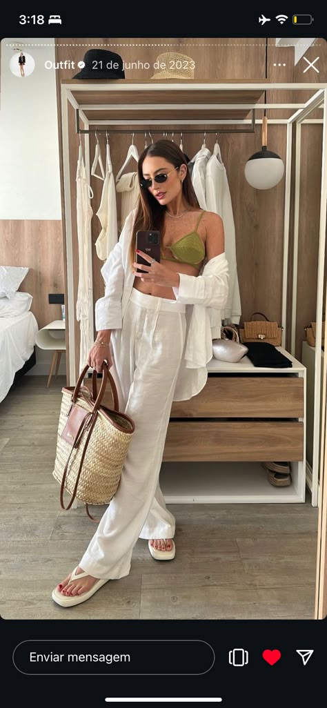 Looks Pinterest, Beach Fits, Summer Pants, Instagram Photo Inspiration, Casual Chic Outfit, Warm Autumn, Looks Chic, Beach Look, Summer Fashion Outfits