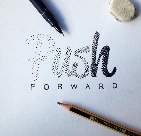 Push forward #lettering #handlettering #Quotes Push Quotes, Pull Workout, Letras Cool, Forward Quotes, Routine Workout, Handlettering Quotes, Hand Lettering Inspiration, Hand Lettering Art, Hand Lettering Quotes