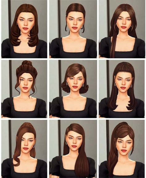 #fashion, #style, #outfitinspiration, #beauty Sims 4 1940s Hair, Sims 4 Hairstyles, Hair Lookbook, 4 Hairstyles, Cc Hair, Sims 4 Family, Ts4 Mods, Sims 4 Cas Mods, Sims 4 Cc Hair