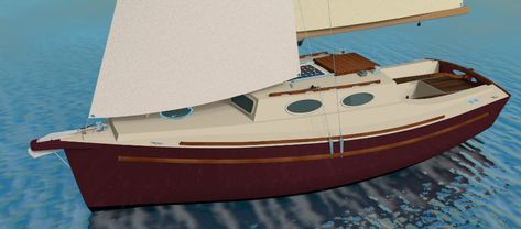 24 footer sailboat calssical looking suited for DIY builder Sailboat Plans, Marine Plywood, Diy Boat, Boat Projects, Boat Race, Boat Plans, Building Plans, Motor Boats, Wooden Boats