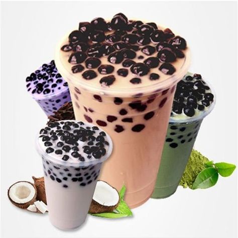 Bubble Tea Menu, Tapioca Pearl, Bubble Tea Flavors, Juice Menu, Trendy Drinks, Tea Ingredients, Tea Decor, Boba Drink, Black Sugar