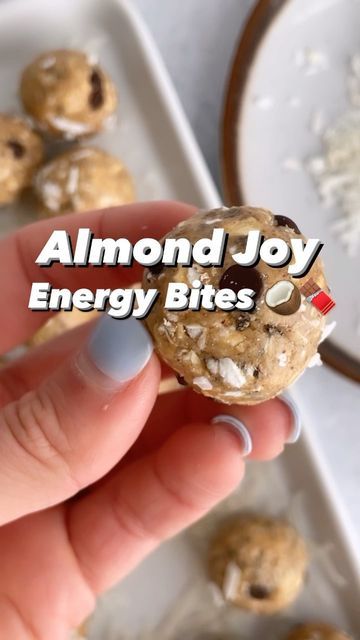 LAUREN LEVY | Healthy Recipes on Instagram: "I made a full video with the all the steps but Instagram deleted it so here is a vid of me trying the finished product with sweet Cookie for your viewing pleasure instead😂 Teeth sinkable and SO good!!! These Almond Joy Energy Balls are the most PERFECT tasty snack packed with protein, fiber and nutrients to hold ya over until your next meal 👏🏽 INGREDIENTS 1/4 cup chopped almonds (28g) – or pulse whole almonds in food processor a few times first 1/4 Sugar Free Pancake Syrup, Macro Friendly Recipes, Protein Balls, Almond Joy, Protein Ball, Sweet Cookies, Snack Packs, Energy Balls, Energy Bites