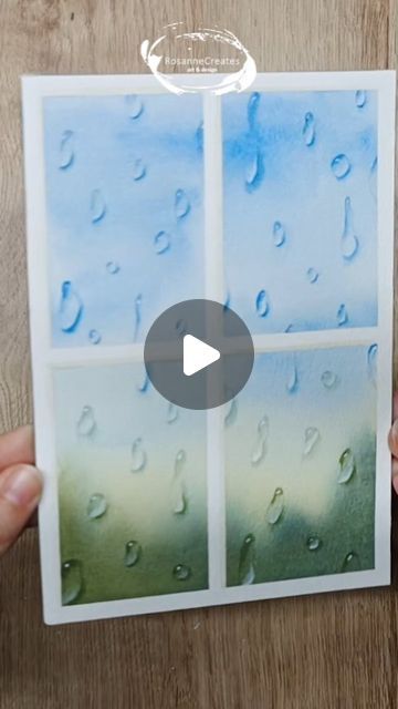 Painting Raindrops, Drawing Rain, Sap Green, Austin Kleon, Watercolor Tutorials, Dew Drops, Green Watercolor, Window View, Window Painting