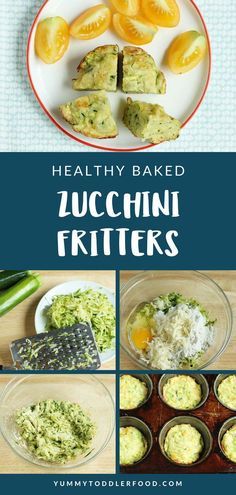 Learn how to use up New Healthy Recipes, Healthy Recipes For Kids, Baked Zucchini Fritters, Zucchini Fritters Recipe, Tin Recipes, Toddler Dinner, Fresh Zucchini, Baked Zucchini, Fritters Recipe