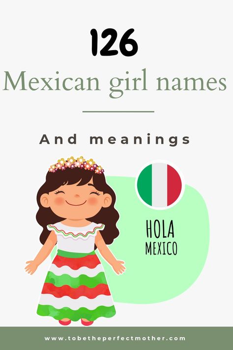 126 Mexican girl names with meanings Unique Mexican Names, Aztec Baby Names, Latin Names Girl, Latina Names List, Unique Mexican Girl Names, Mayan Names, Baby Names Mexican, Mexican Last Names, Spanish Names With Meaning