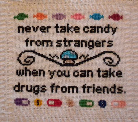 Cross Stitch Quotes, Subversive Cross Stitch, Cross Stitch Funny, Pixel Pattern, Diy Crafts To Do, Embroidery Inspiration, Cross Stitch Art, Funny Things, Counted Cross Stitch