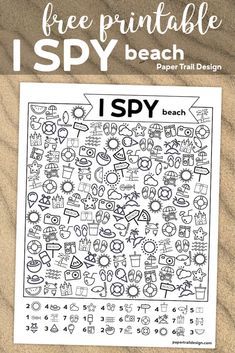 Phonics Games Kindergarten, I Spy Printable, Paper Trail Design, Summer Boredom, Recreation Therapy, Road Trip Activities, Kids Printables, Trail Design, Library Activities