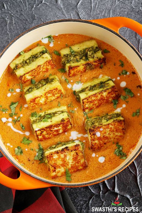 Pasanda Recipe, Paneer Pasanda, Indian Paneer Recipes, Butter Masala Recipe, Indian Dinner Recipes, Butter Masala, Paneer Dishes, Vegetarian Snacks Recipes, Paneer Recipes