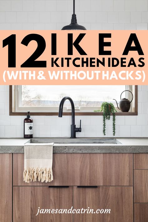 Ikea kitchens are great value and you can create a stunning kitchen. See these amazing Ikea kitchens, some with hacks and some without. Ikea kitchen hack ideas as well as just great Ikea kitchen design. #ikeakitchens #ikeakitchenideas #ikeakitchenhack #ikeahacks #kitchenideas #kitchendesign #ikea #customkitchen #jamesandcatrin Black Ikea Kitchen, Ikea Kitchen Units, Grey Ikea Kitchen, Ikea Kitchen Hack, Home Decor Ikea, Ikea Kitchens, Best Ikea Hacks, Ikea Kitchen Design, Kitchen Hack