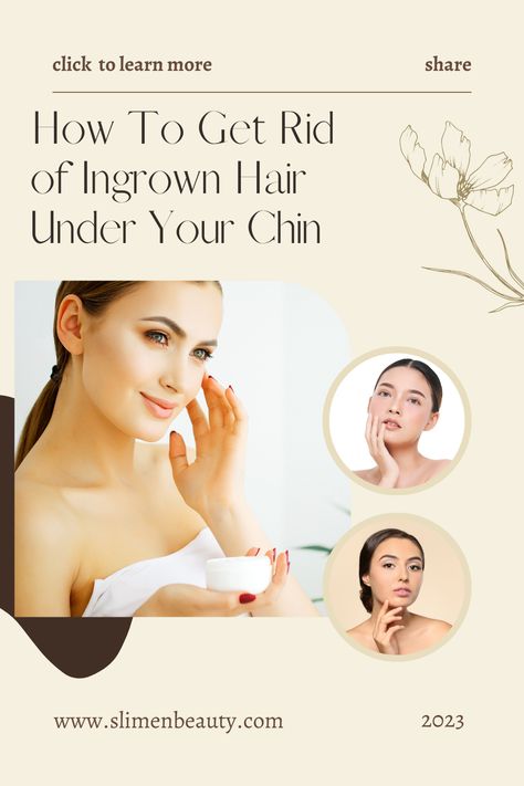 Having trouble getting rid of ingrown under-chin hair? Here we will be discussing the importance of proper facial care and maintenance to avoid future ingrown hair issues. So let's dive in and learn everything you need to know to tackle ingrown hair under your chin! Hair Pigmentation, Female Facial Hair, Ingrown Hair Remedies, Chin Acne, Ingrown Hair Removal, Pimples Under The Skin, Chin Hair, Growing Healthy Hair, Face Routine