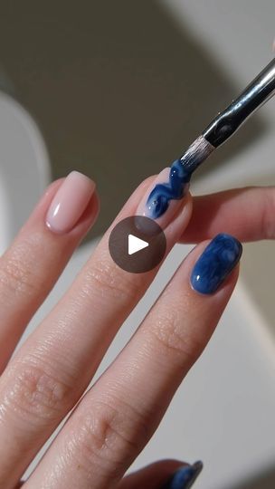 522K views · 14 reactions | Blue Marble🦋🧊🧿🌊 ad• such a versatile, simple design that looks gorgeous in every colour! Here’s my top tips for marble nails⬇️   •Use both sheer and opaque colours, I’ve used @the_gelbottle_inc Diana and Royal Navy. Diana is my favourite sheer, milky shade for marble designs. It adds depth to the design without making it look muddy.  •Don’t overload your brush, this is an important one. Make sure you only scoop a very small amount of gel onto your brush (I’m using @the_gelbottle_inc 4D brush), swirl it into the centre of the nail and then drag out using a liner brush. If you use too much gel in one go, you risk it not curing fully or flooding into the cuticle/sidewalls.  #thegelbottleinc #marblenails #bluenails #januarynails #nailart #gelnails #nailtutorial January Nails, Liner Brush, Marble Nails, Blue Marble, Marble Design, Nail Tutorials, Royal Navy, Blue Nails, Top Tips