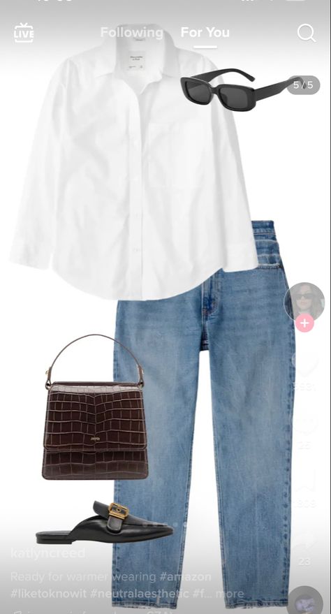 No Jewelry Outfit, Lunch Date Outfit Summer Casual, Mode Tips, Look Jean, Classic Style Outfits, Vacation Vibes, Lunch Date, Everyday Fashion Outfits, Mode Casual