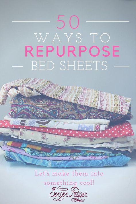 Repurposing old bed sheets: 50 things you need to know! Vintage Bed Sheets, Old Bed Sheets, Old Sheets, Diy Event, Sew Ins, Sewing Fabrics, Vintage Bed, Vintage Sheets, Couture Vintage