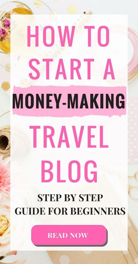 How To Start a Travel Blog in 2019 (Without Stressing Out) Make Money Traveling, Blog For Beginners, Reading For Beginners, Earn Money Blogging, Travel Writing, Travel Money, Guided Writing, Freelance Writing, Blog Traffic