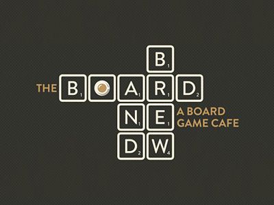 Board Board Game Cafe Logo, Board Game Logo Design, Board Game Logo, Games Cafe, Social Bar, Board Game Cafe, Game Night Parties, Game Cafe, Night Parties