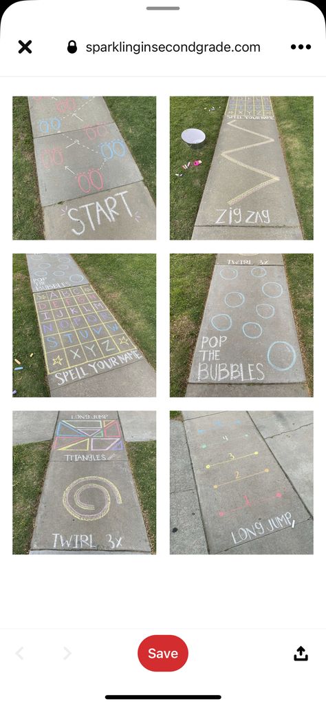 Chalk Activities, Fun Chalk Art, Beginners Amigurumi, Babysitting Activities, Sidewalk Chalk Art, Fun Sleepover Ideas, Fun Summer Activities, Summer Fun List, Chalk Drawings