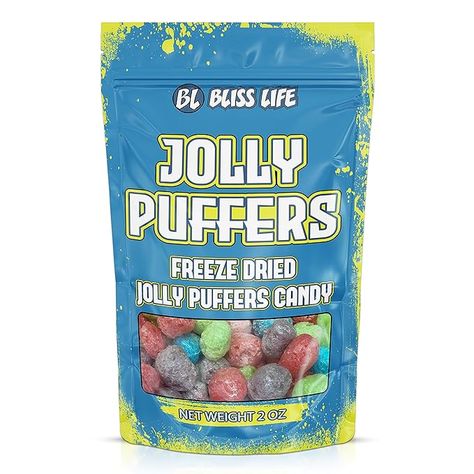 Amazon.com : Bliss Life Jolly Puffers Freeze Dried Candy Variety Pack 2 oz, Freeze Dried Sour Candy, Unique Novelty, ASMR Candy - Great for the Tiktok Trend Most Sour Candy in the World Challenge : Grocery & Gourmet Food Freeze Dried Jolly Ranchers, Freeze Dry Candy, Trending Snacks, Asmr Candy, Jolly Ranchers Candy, Tik Tok Challenge, American Candy, Jolly Ranchers, Freeze Dried Candy