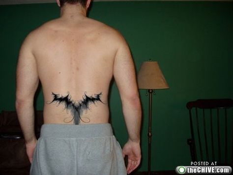 Back Tattoo Design For Men, Tattoo Design For Men, Back Tattoo Designs, Tramp Stamps, Lower Back Tattoo Designs, Lower Back Tattoo, Horrible Tattoos, Tramp Stamp Tattoos, Tramp Stamp