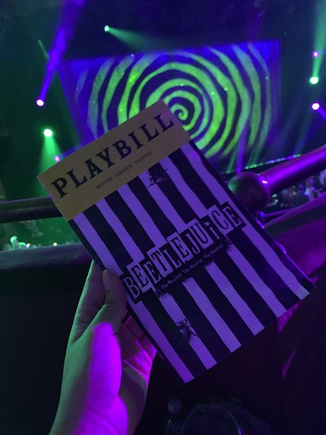 Teather Stage, Playbill Aesthetic, Broadway Theatre Aesthetic, Musicals Aesthetic, Broadway Playbills Aesthetic, Beetlejuice Musical Aesthetic, Theater Kid Aesthetic, Beetlejuice Wallpaper Musical, Broadway Aesthetic