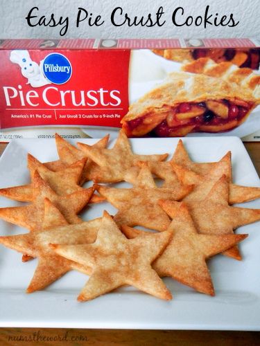 Pie Crust Cookies - The perfect way to use up leftover pie crust and one of our all time favorite cookies! Cookies From Pie Crust, Cinnamon Pie Crust Cookies, Cinnamon Sugar Pie Crust Cookies, Patriotic Pie, Make Pie Crust, Pie Crust Cookies, Pillsbury Pie Crust, Chocolate Marshmallow Cookies, Salted Caramel Pretzels