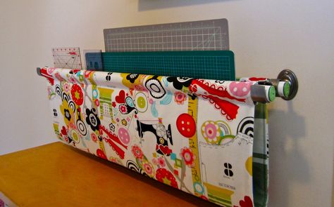 Ruler Storage, Book Sling, Sewing Room Storage, Sewing Spaces, Sewing Storage, Sewing Room Organization, Quilting Room, Sewing Space, Office Crafts