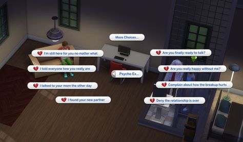 Psycho Ex v2 | Sims 4 Mods – WICKED PIXXEL Sims 4 Breakup Mod, Breakup Hurt, Crazy Ex, Restraining Order, Sims Ideas, Asking For Forgiveness, Unrequited Love, I'm Still Here, Getting Divorced