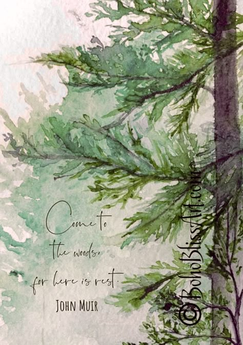 Nature Quotes Inspirational, John Muir Quotes, Kitchen Refrigerator, John Muir, Watercolor Trees, Tree Hugger, Nature Quotes, Yosemite National, Holiday Art