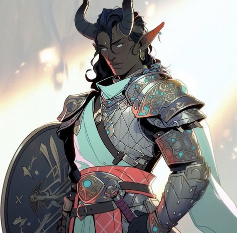 Tiefling Knight, Tiefling Paladin, Dnd Paladin, Armor Drawing, D D Character Ideas, Roleplay Characters, Chinese Art Girl, Knight Art, Dnd Art