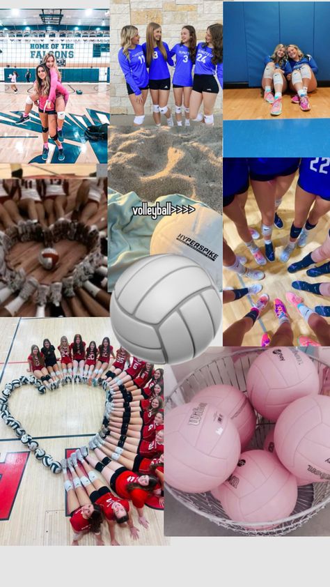 Volleyball Girl Aesthetic, Volleyball Vision Board, Identity Collage, Aesthetic Volleyball, Libero Volleyball, Volleyball Cheers, Volleyball Pics, Volleyball Aesthetic, Volleyball Things