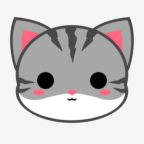 cat,tabby,cartoon,grey,kitty,head,cute,cute cat,cute tabby cat,cute kitten,chibi,cartoon cat,animal,feline Cat Head Drawing, Cat Face Drawing, Cute Cat Cartoon, Chibi Cartoon, Cat Tabby, Cat Expressions, Chat Kawaii, Head Drawing, Seni Dan Kraf