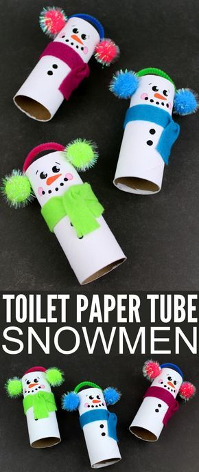 Vika Papper Jul, Snowman Crafts Diy, Toilet Paper Tube, Keepsake Gifts, Fun Christmas Crafts, Holiday Crafts For Kids, Toilet Paper Roll Crafts, Paper Roll Crafts, Winter Crafts For Kids